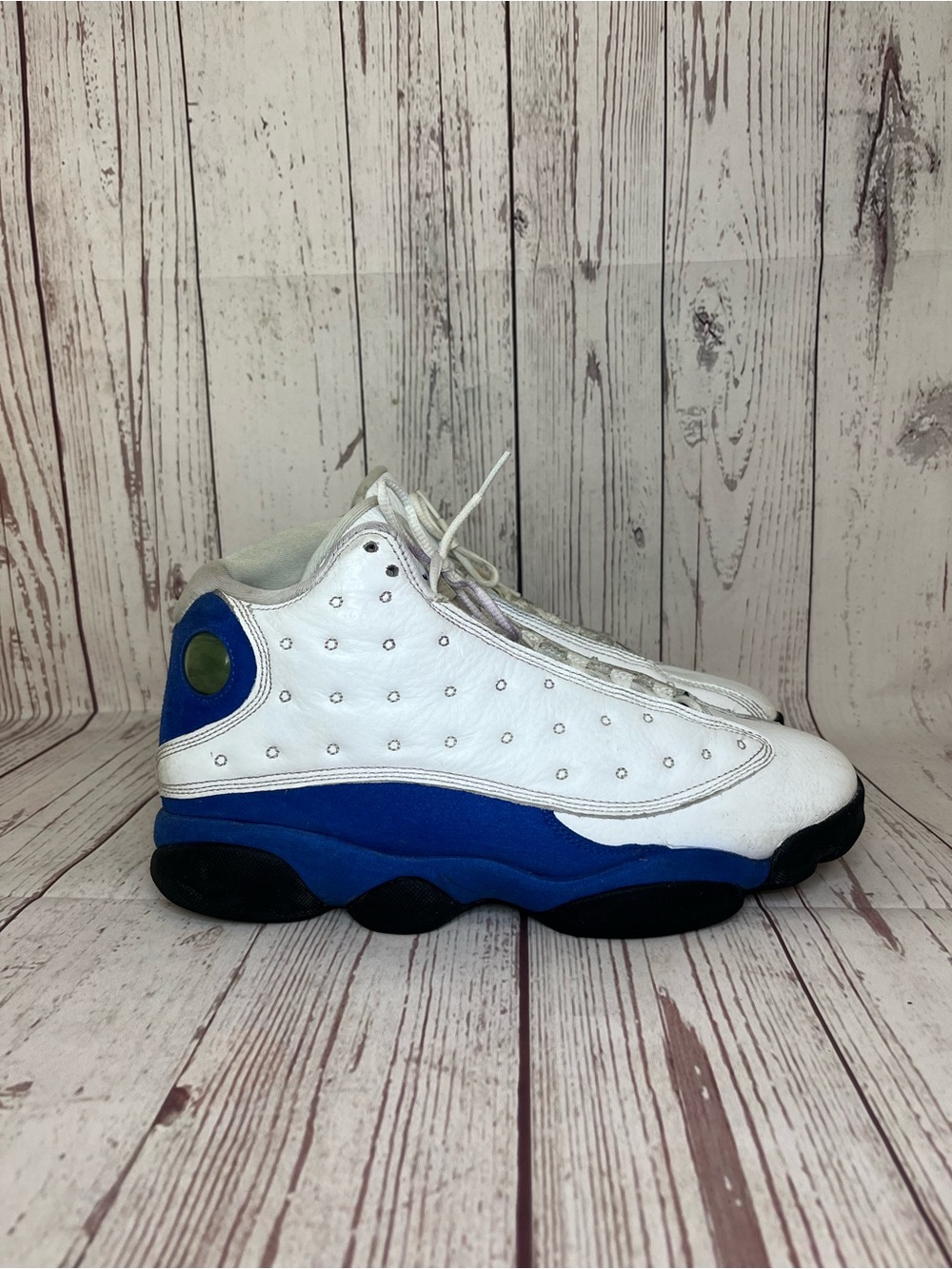 Nike Air Jordan 13 Retro Hyper Royal White Blue Black 414571-117 Mens 8.5